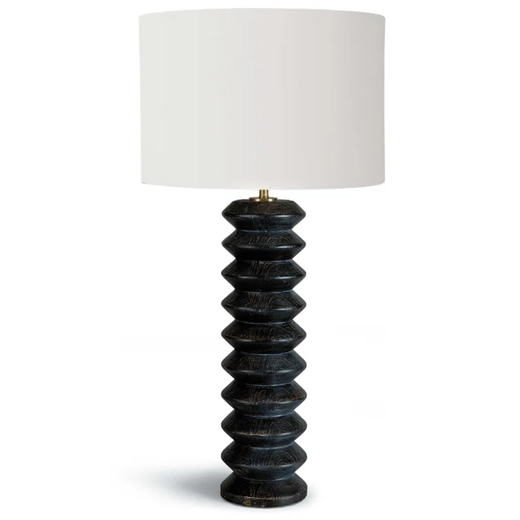 Accordion Table Lamp by Regina Andrews, Ebony