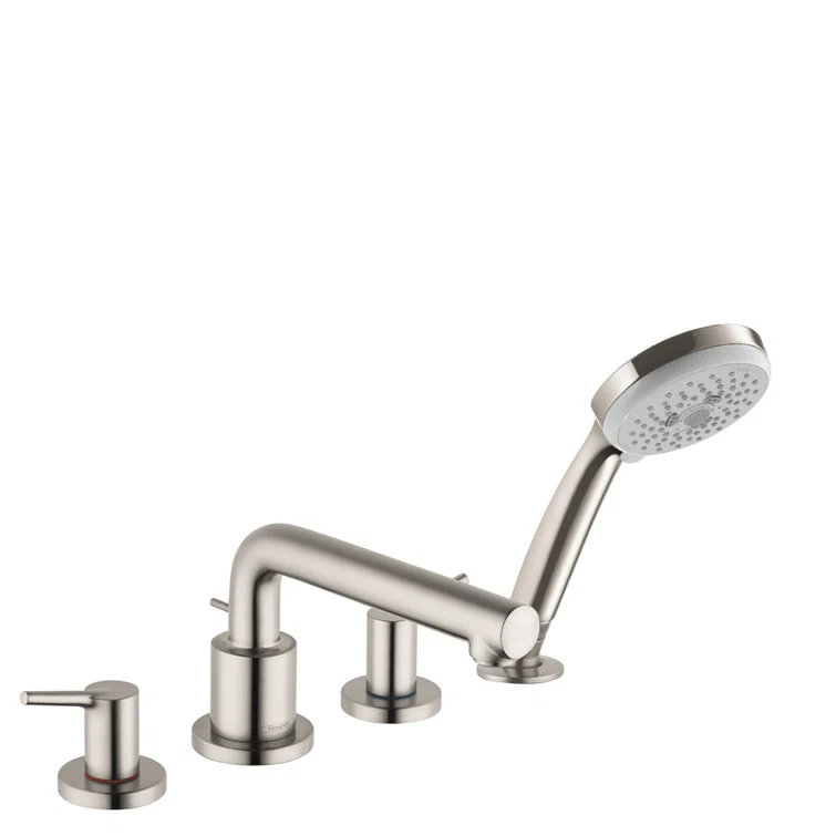 Talis S Double Handle Deck Mounted Roman Tub Faucet Trim with Diverter and Handshower