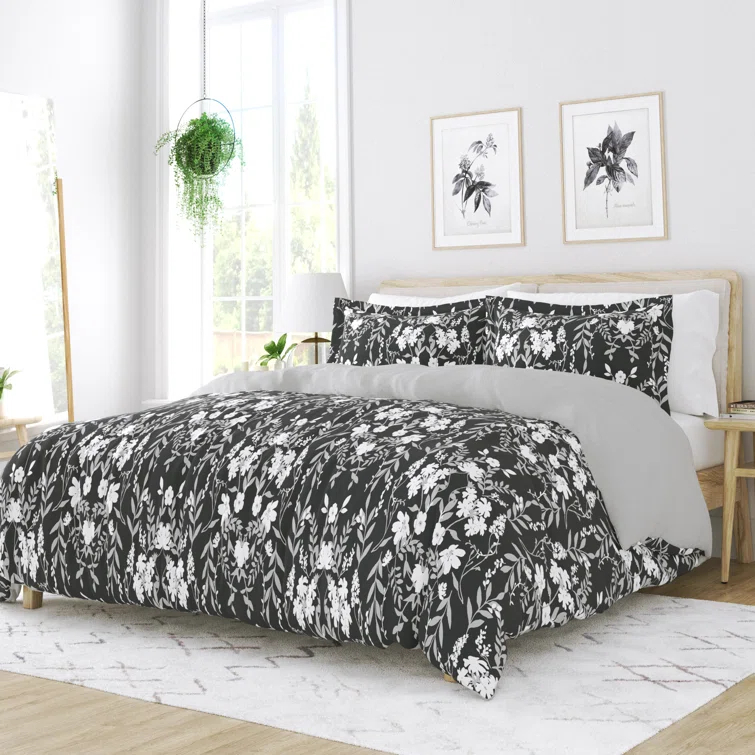 Secret Garden Pattern Reversible Duvet Cover Set