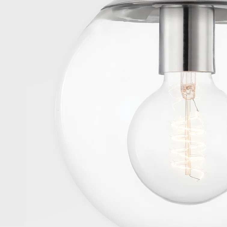 Lia Pendant Light - Clear / 1 Light / Polished Nickel