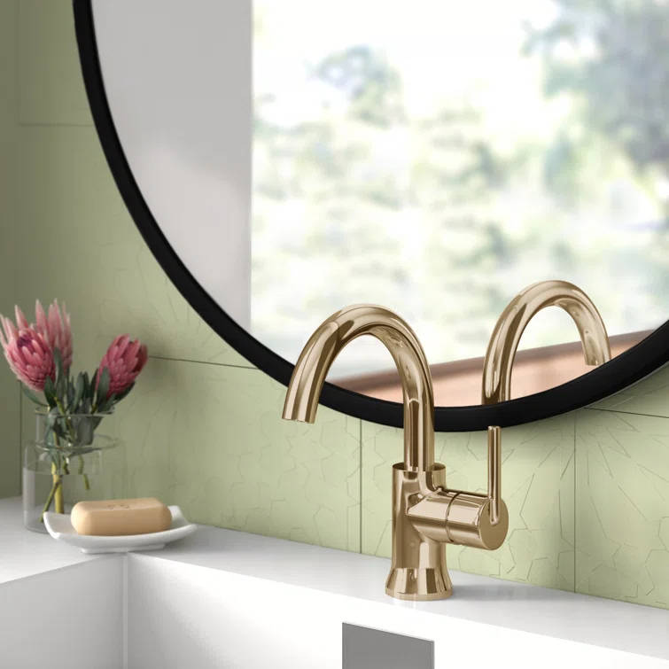 Trinsic Single Hole Bathroom Faucet with Drain Assembly, Single Handle Bathroom Sink Faucet