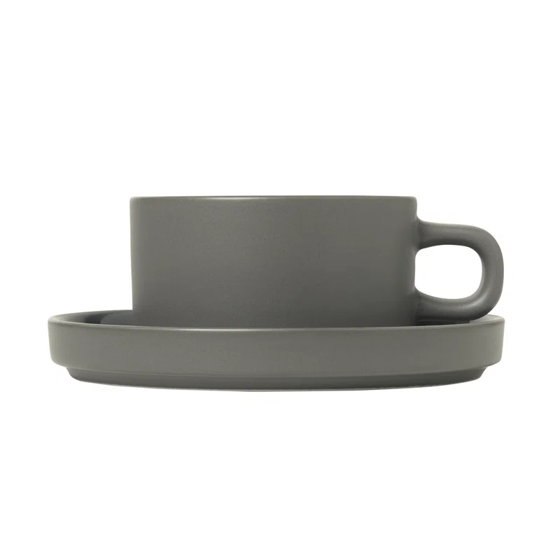 PILAR Stoneware Teacup & Saucer