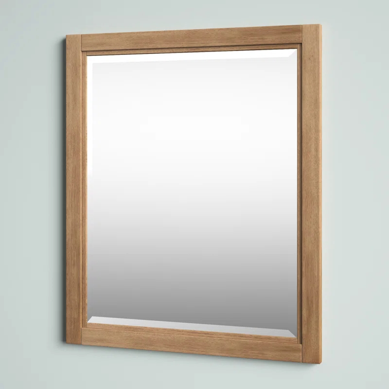 Mercury Row® Bucher Solid And Engineered Wood Flat Mirror