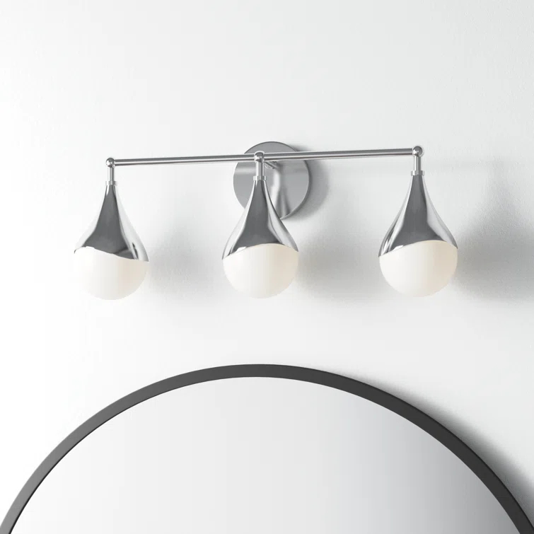 Algiers 3 Light Frosted Dimmable Vanity Light