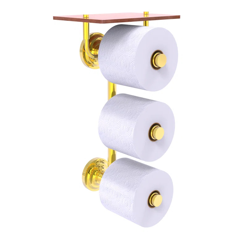 Charlton Home® B0E27D4638B3460C83F0B1A9550ED3CE Leamore Wall Mounted Toilet Paper Holder