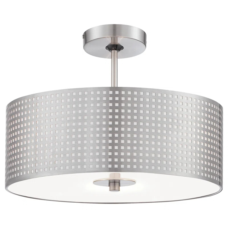 1 - Light Brushed Nickel Single Pendant
