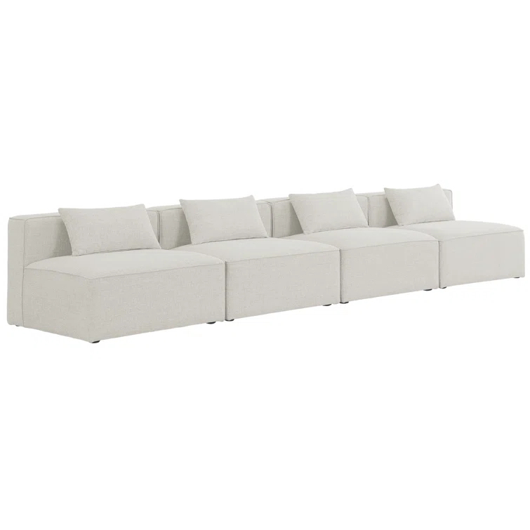 Cube 144'' Upholstered Sofa