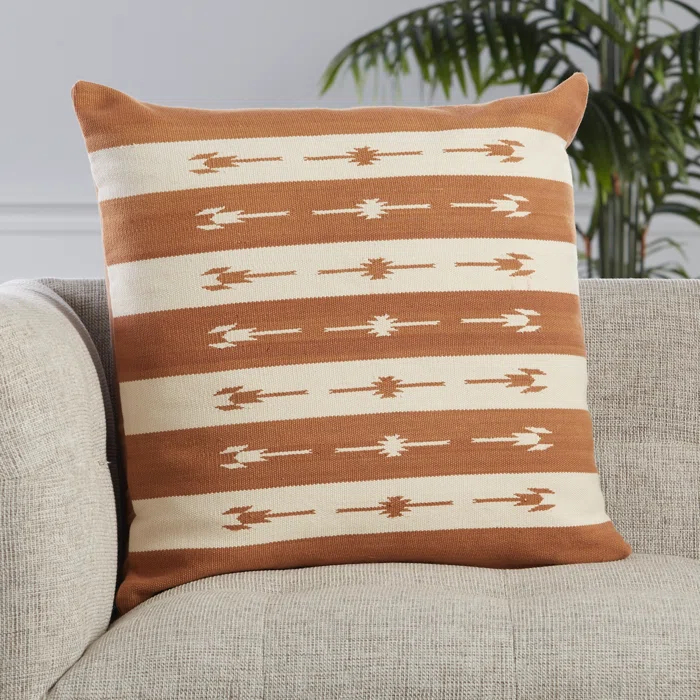 Estela Striped Cotton Throw Pillow