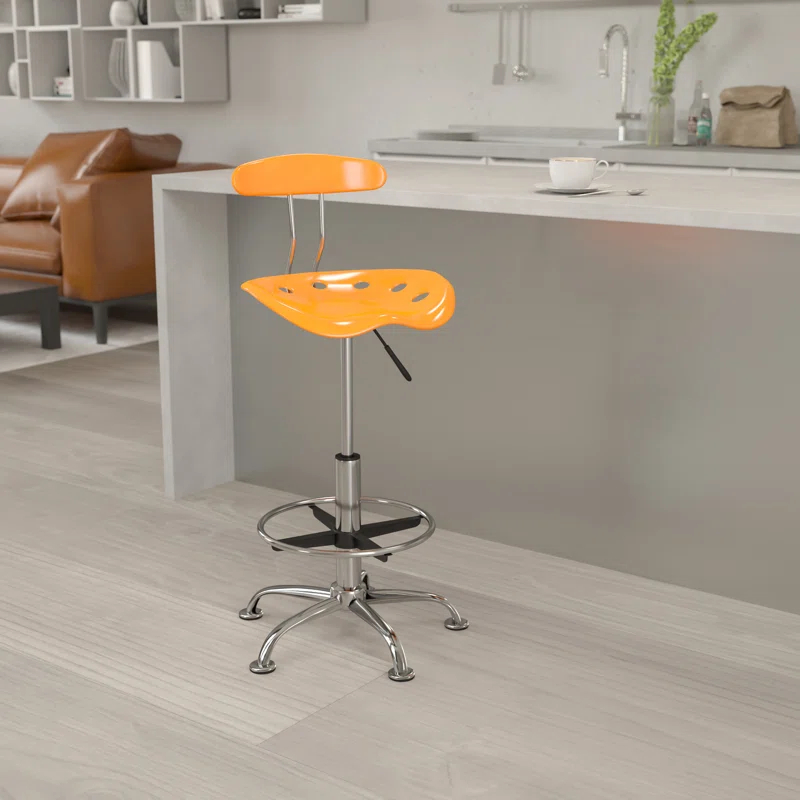 Flash Furniture Monroe Adjustable Height Swivel Bar Stool