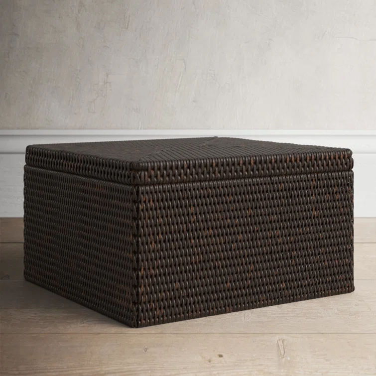 Arine Handmade Coastal Rattan Basket 1