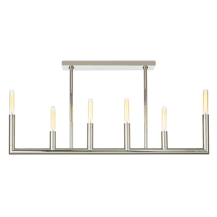 Wolfe Linear Chandelier by Regina Andrew by Regina Andrew - Polished Nickel