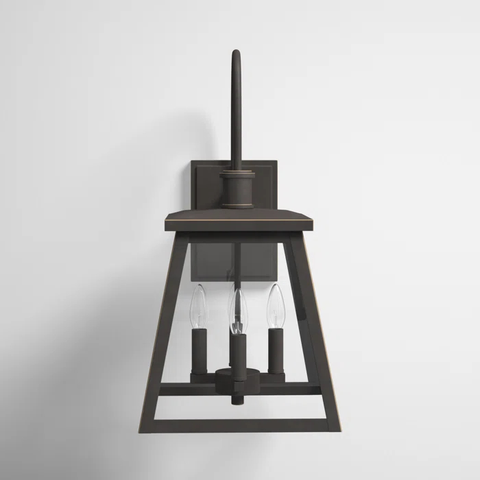 Wrentham 4 Light Bell Outdoor Aluminum Wall Light