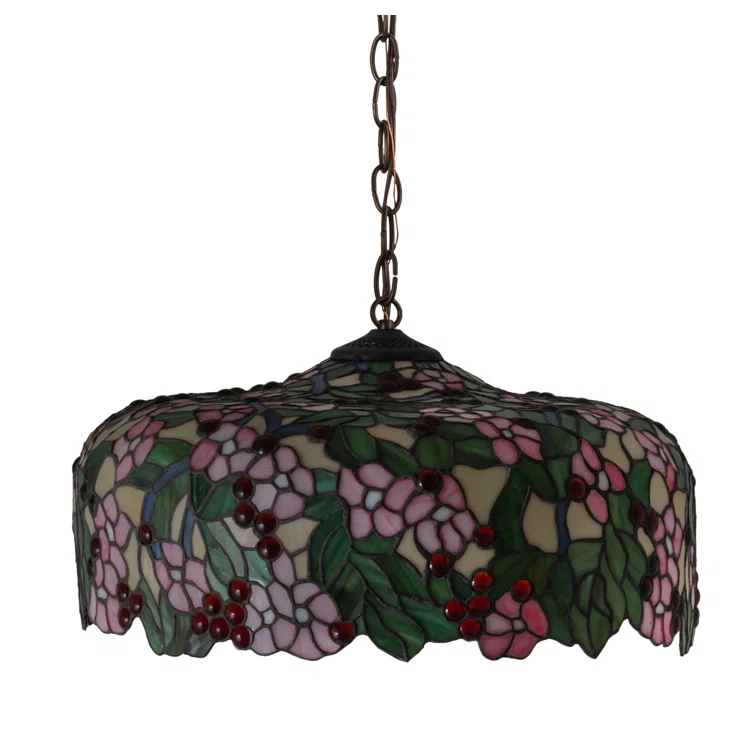 Meyda Lighting 20"W Tiffany Cherry Blossom Pendant
