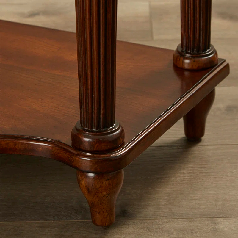 Vintage Oak 72" Console Table with Storage