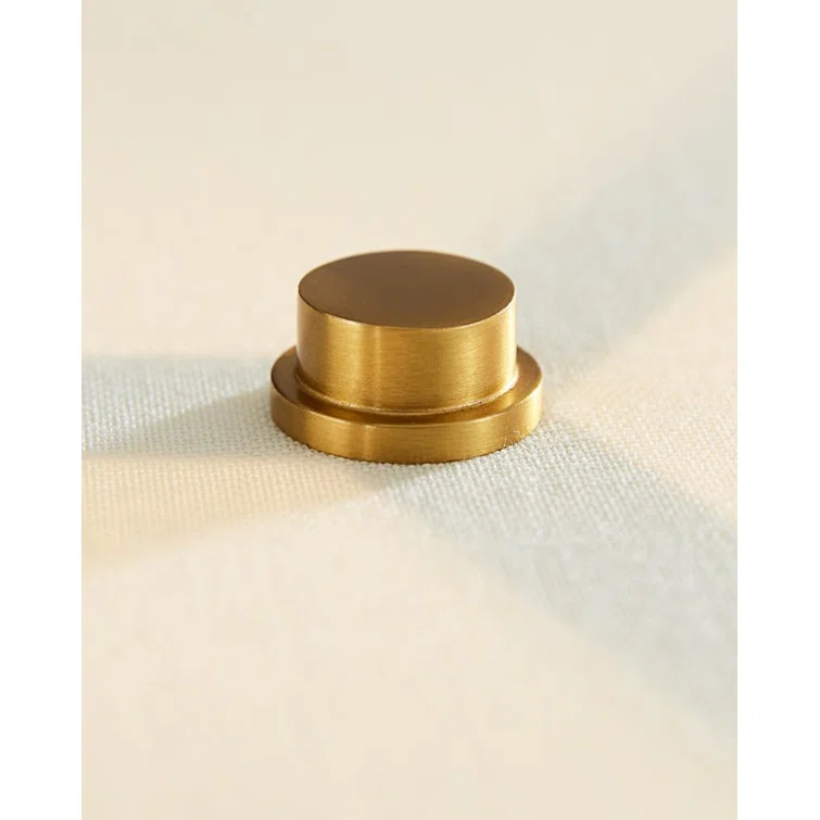 Dottie 22'' White Linen Perforated Table Lamp in Burnished Brass