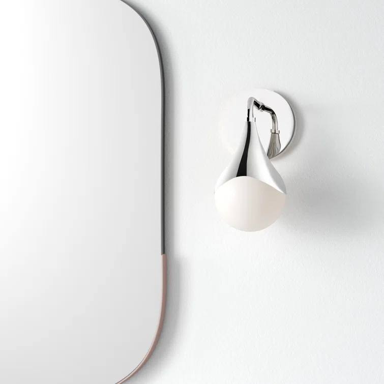 Algiers Single Frosted Dimmable Bath Sconce