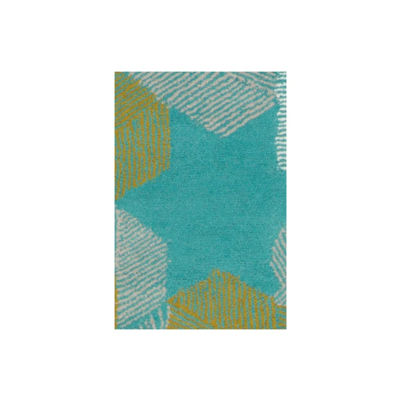 Jessica Swift Wool Area Rug in Blue