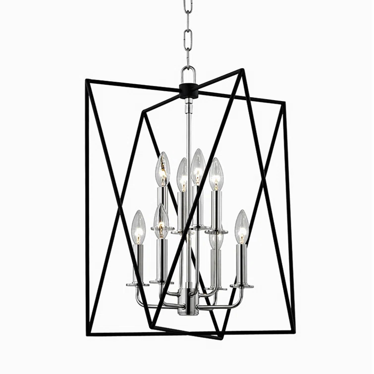 Laszlo 8 - Light Geometric Chandelier