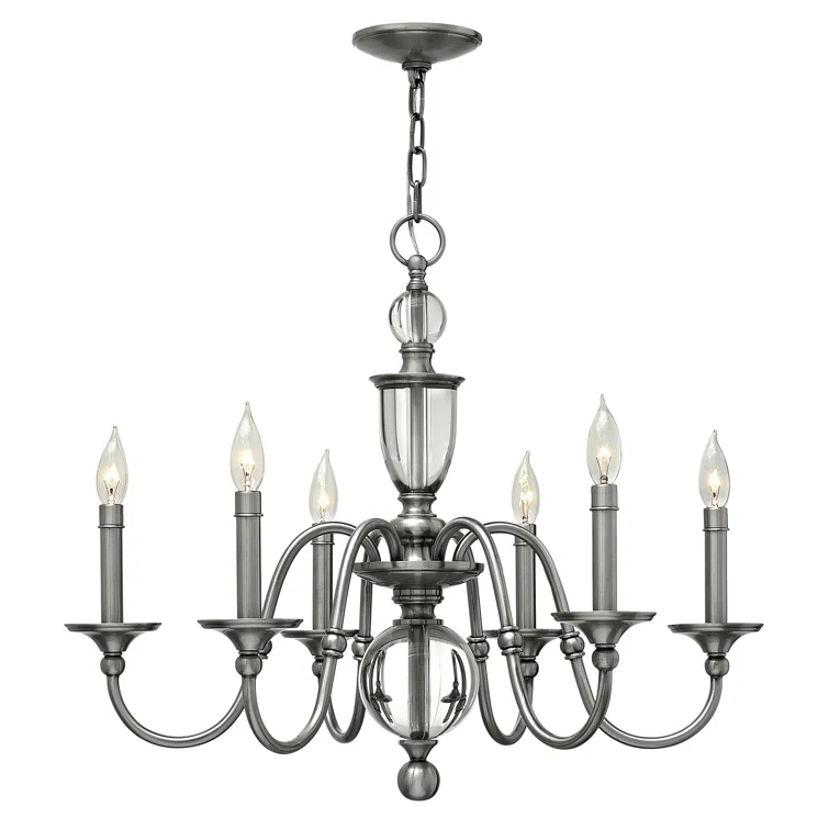 Hinkley Lighting - Eleanor - 6 Light Small Chandelier in Traditional Style -