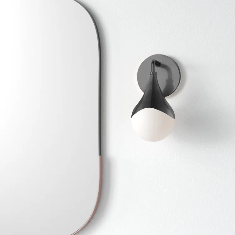 Algiers Single Frosted Dimmable Bath Sconce