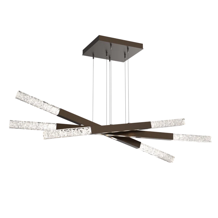 Axis Moda Triple Entrance Modern Linear Suspension Chandelier