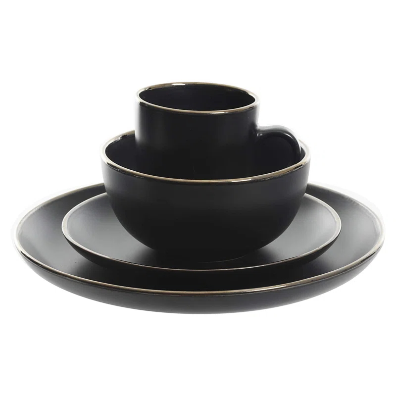Gibson Home Rockaway Round Stoneware Dinnerware
