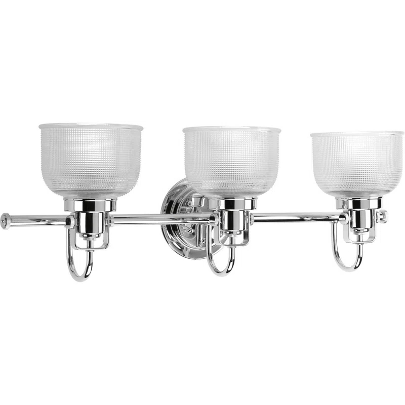 Rosser 3 Light Transparent Dimmable Vanity Light