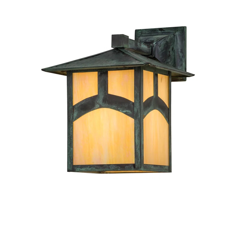 Rustic Lodge Solid Brass Wall Light