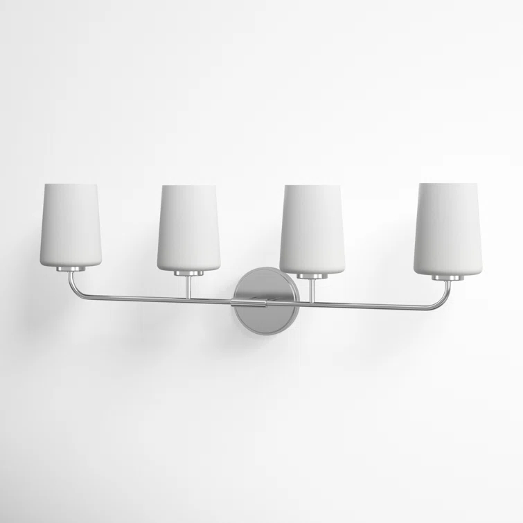 Fitz 4 Light Frosted Dimmable Vanity Light