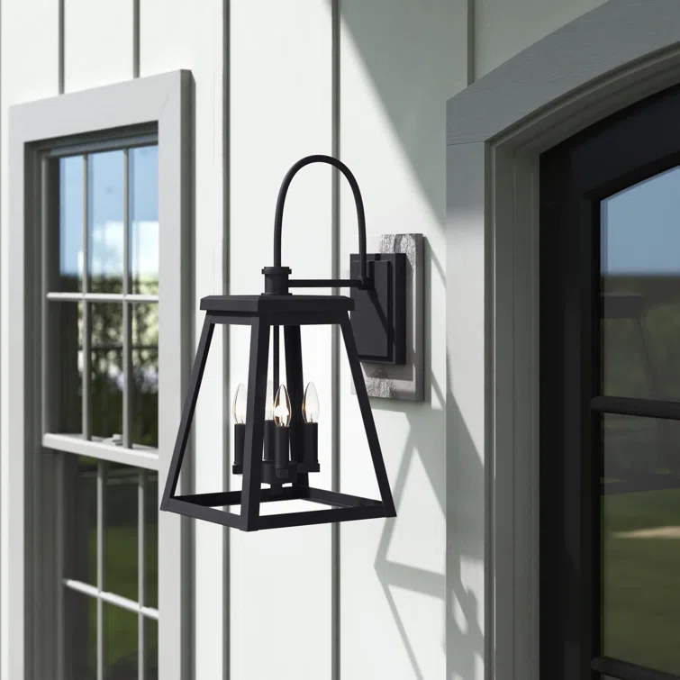 Wrentham 4 Light Bell Outdoor Aluminum Wall Light