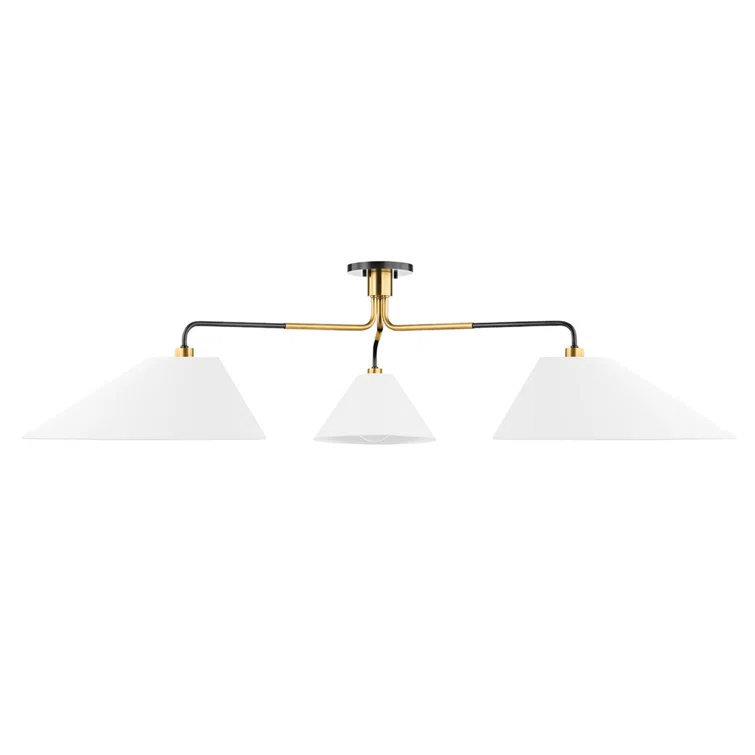 Tuen Chandelier - Brass and Bronze / 72"W