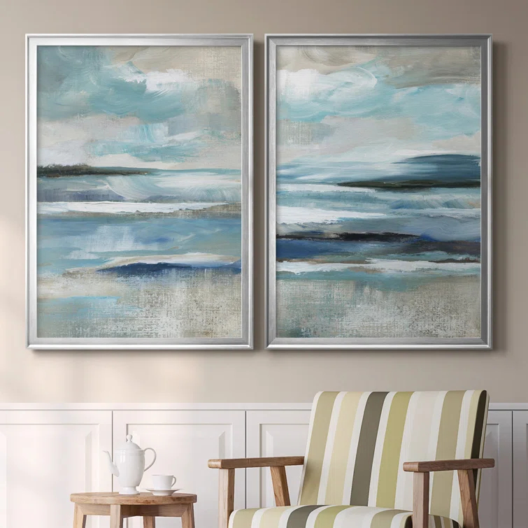 Wade Logan® " Distant Drama I " 2 - Pieces Painting Print (Set of 2)