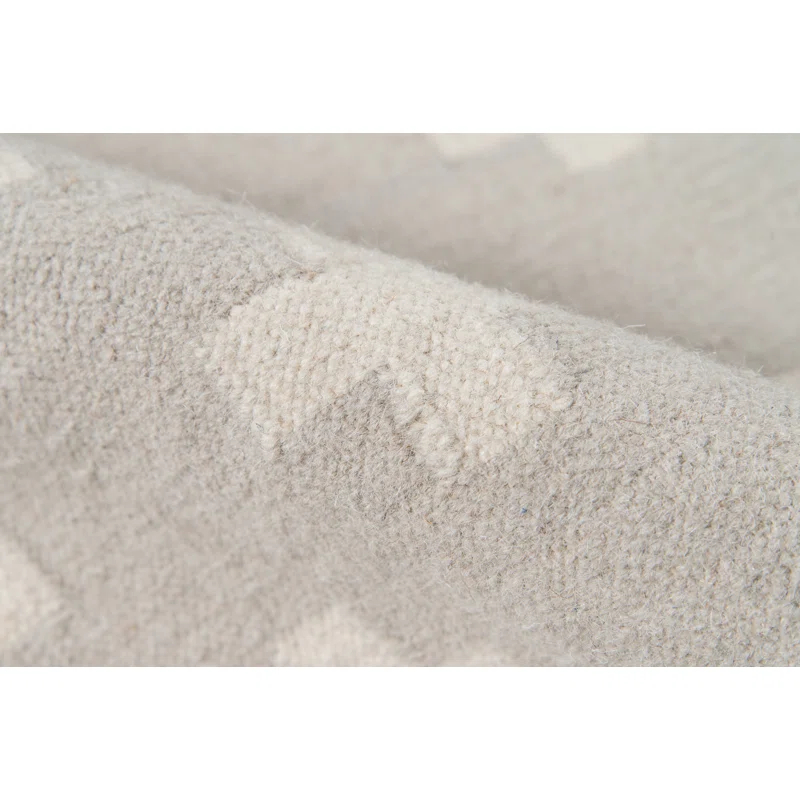 Topanga Geometric Handwoven Wool Gray/White Area Rug