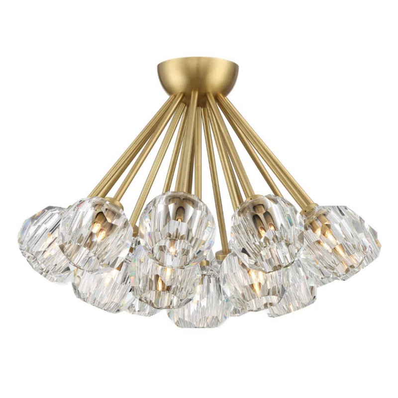 Everly Quinn Gerdes Semi Flush Mount