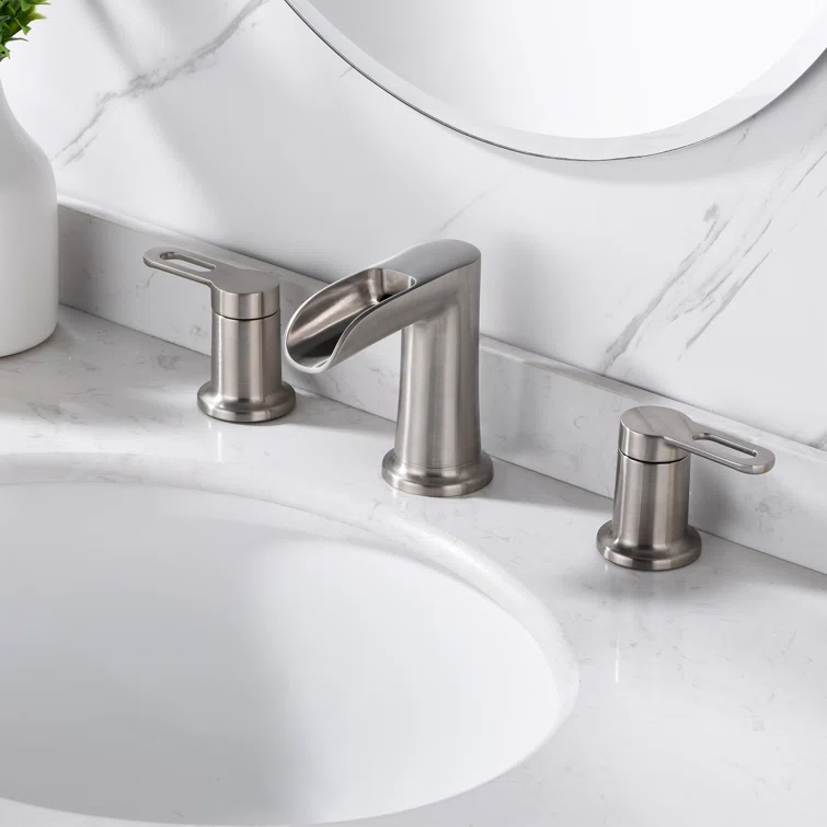 VividFall 8 in. Widespread 2-Handle Bathroom Faucet