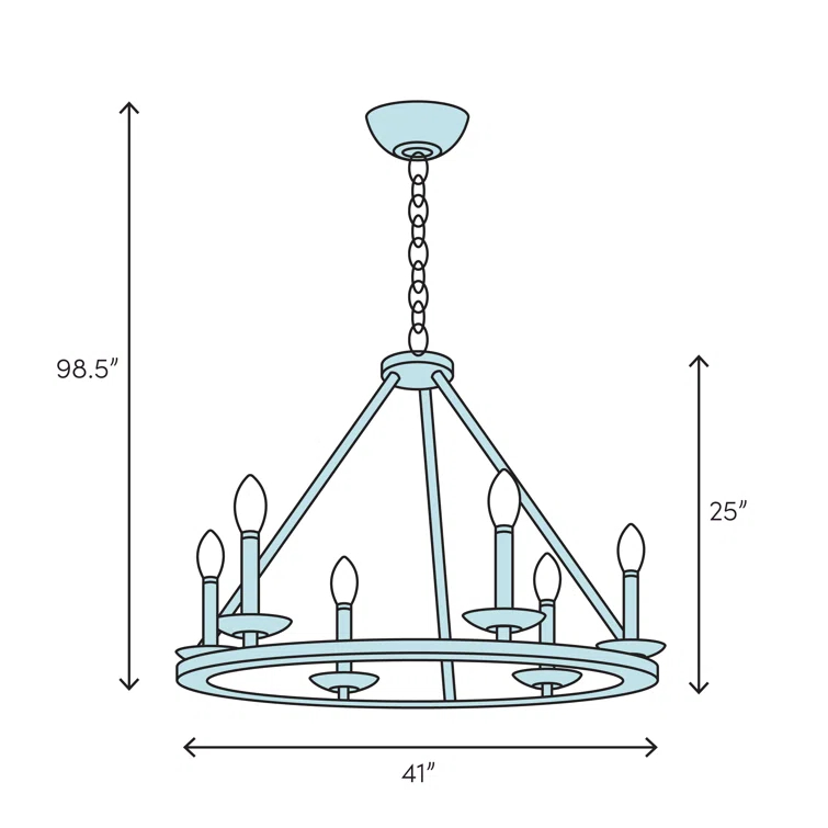 Hopper 12 Light Chandelier