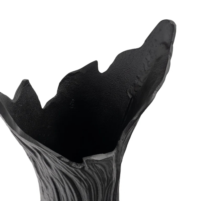 Gild Design House Nicolette Metal Table Vase, Small Black