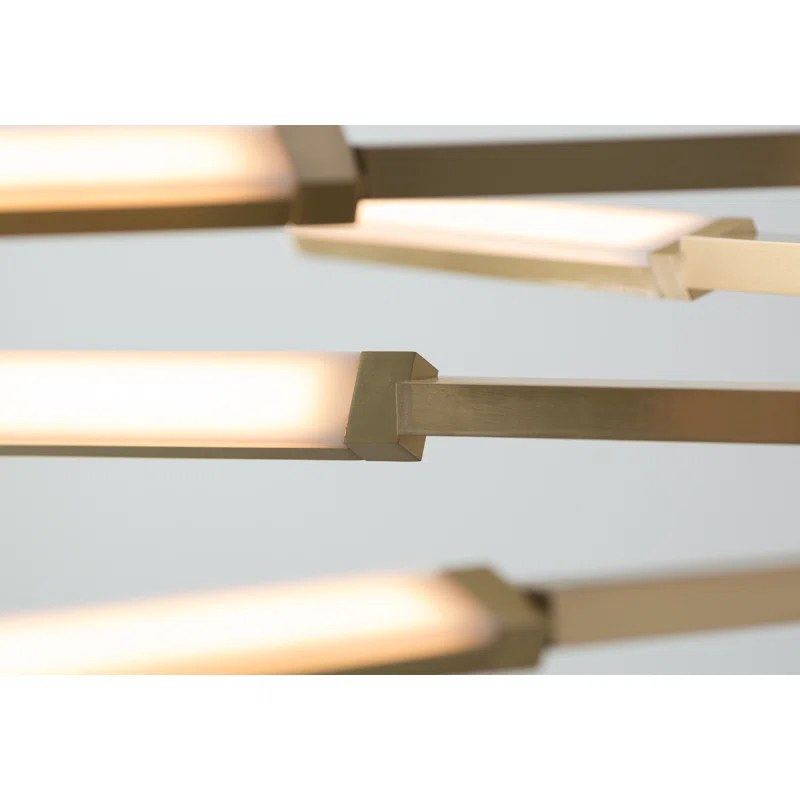 Erik 8 Light Metal Dimmable LED Sputnik Chandelier