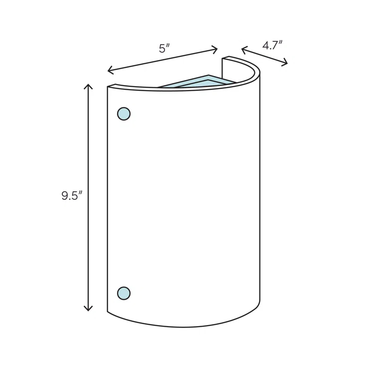 Meyda Tiffany 23956 Mica Missions 5" Wide Ada Compliant 1 Light Wall Washer - Tiffany