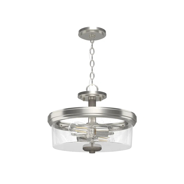 Hunter Fan River Mill 2 Light 15" Semi Flush Mount
