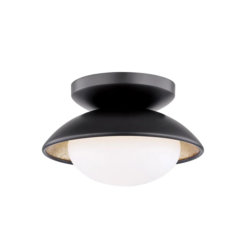 Quinn Semi-Flush Light - Black / Small