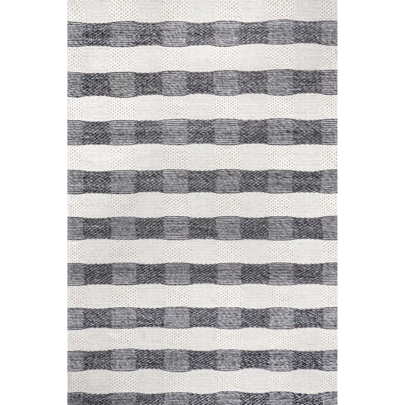 Sophie Striped Wool Gray Area Rug