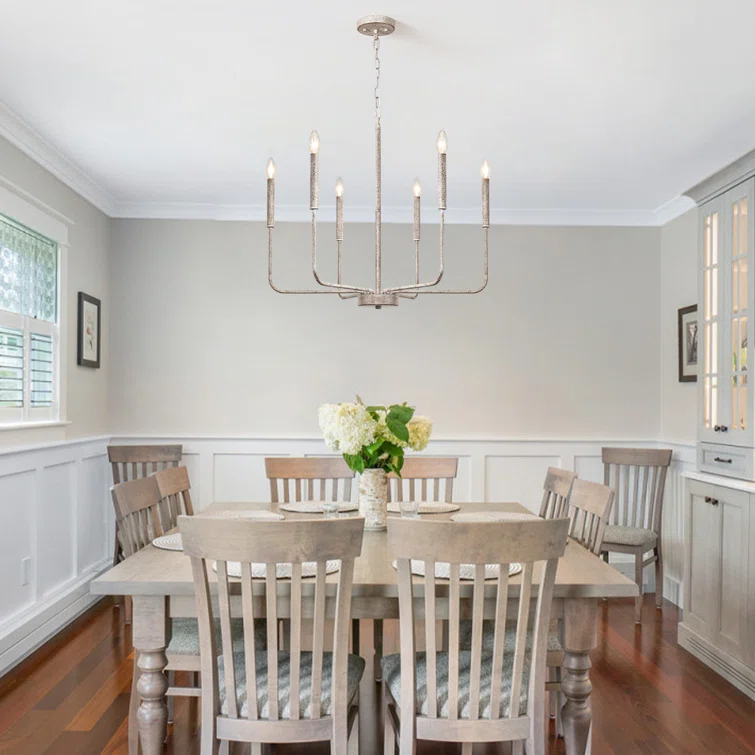 Marshana 6-Light Classic / Traditional Chandelier Modern Farmhouse Candle Style Chandelier