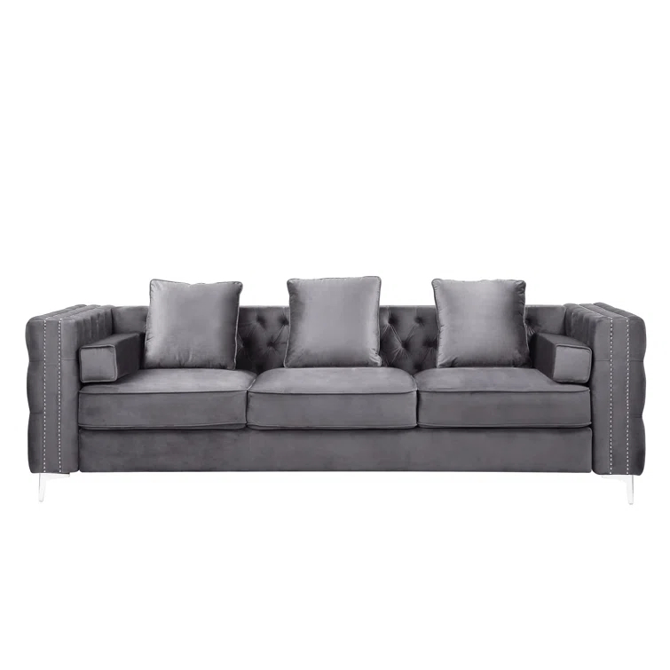 Orren Ellis 103'' Velvet Sofa