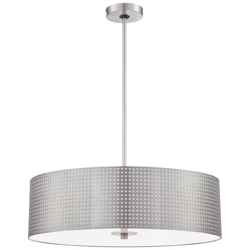 1 - Light Brushed Nickel Single Pendant