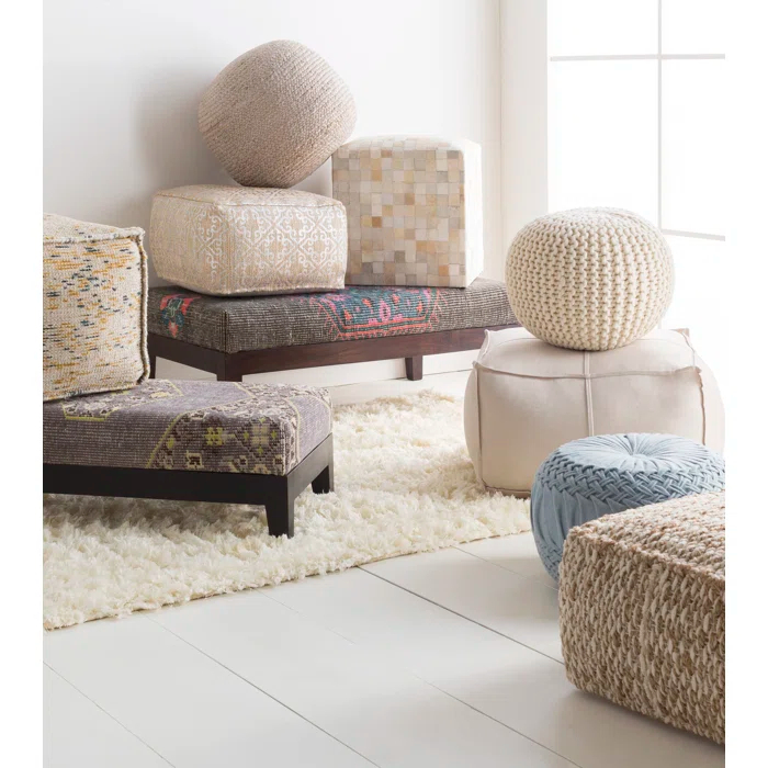 Rodriguez Upholstered Pouf