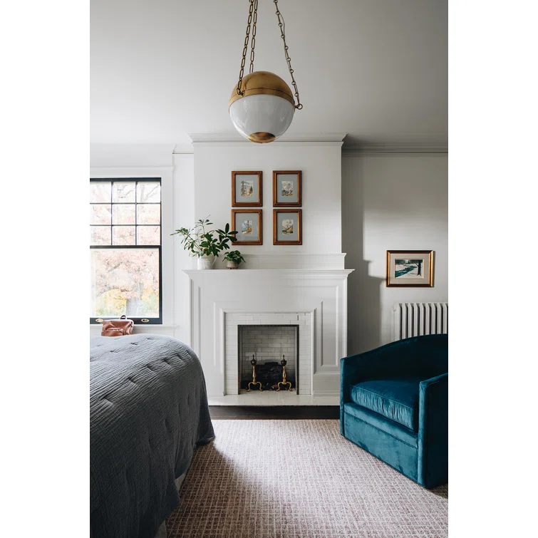 Aerin Round Pendant Light - Aged Brass / Large