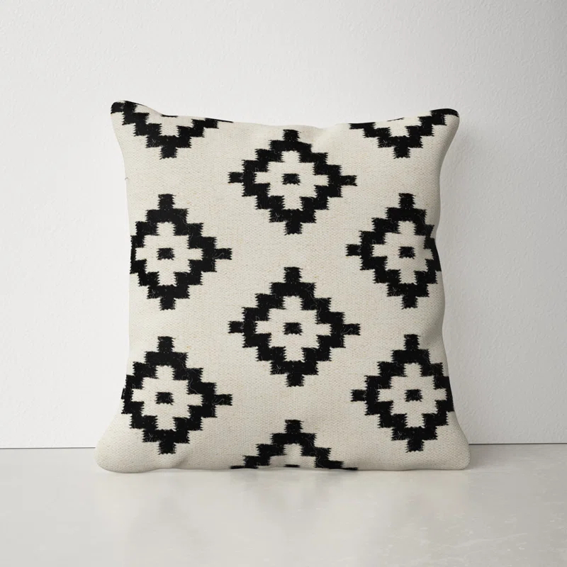 Jada Geometric Wool Throw Pillow