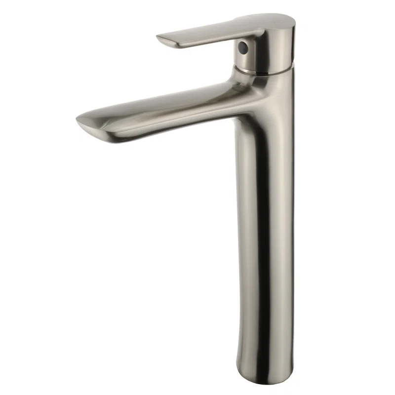 Round Single Hole Vessel Sink Bathroom Faucet