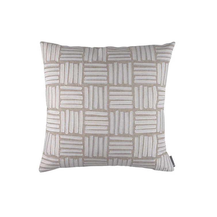 Lili Alessandra Appliqued Feather Throw Pillow